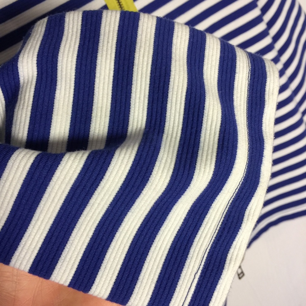 POST MARK ANTHROPOLOGIE blue & white striped top - Picture 4 of 7